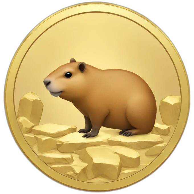 capybara gold coin emoji