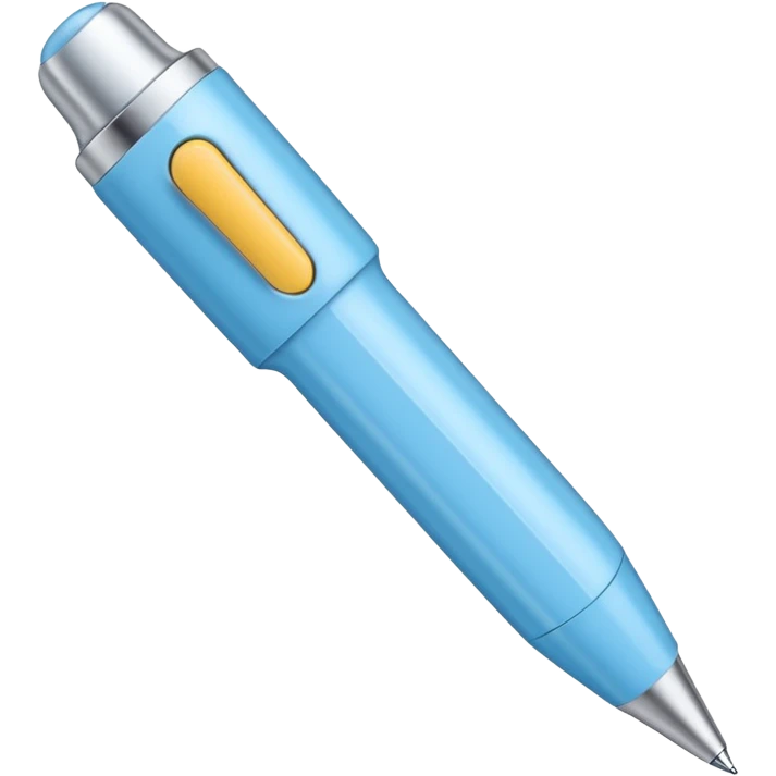 Light blue nice pen emoji