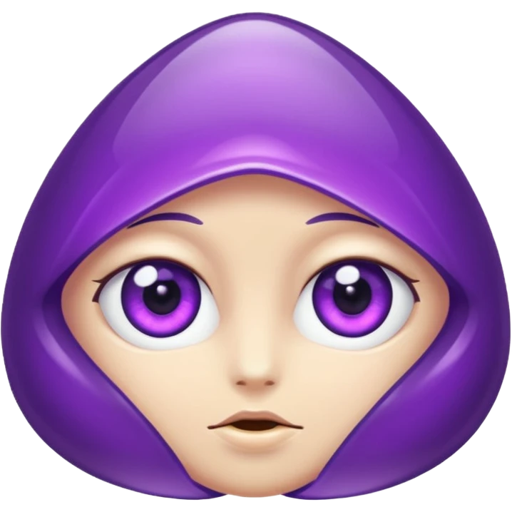 amethytst with eyes emoji