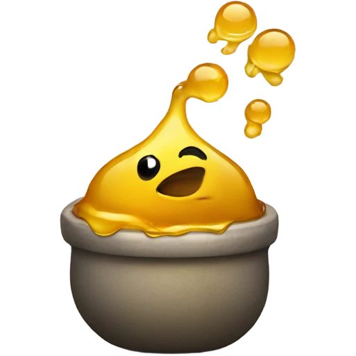 Throwing up honey emoji