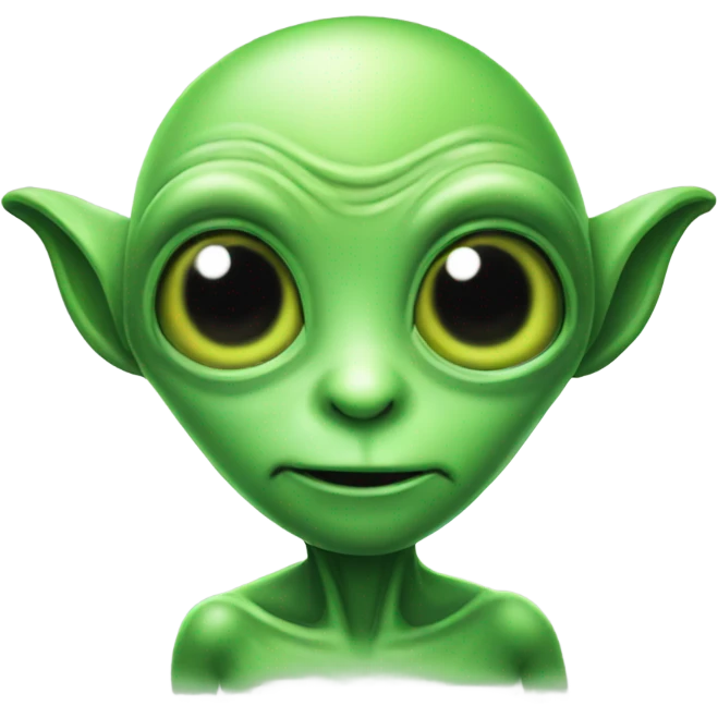 hello green alien emoji