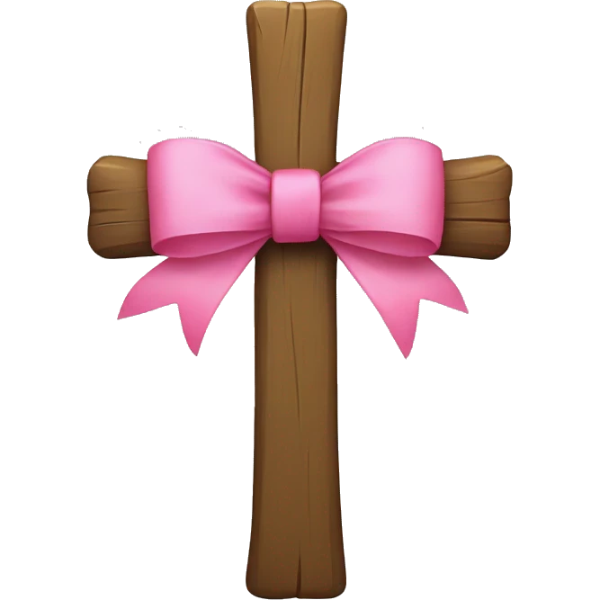 CROSS WITH PINK BOW emoji