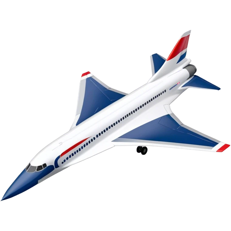 Concorde - British Airways (Model Year: 2020) (Iconic colour: White with blue and red) emoji