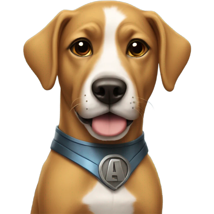 Superhero as a dog emoji