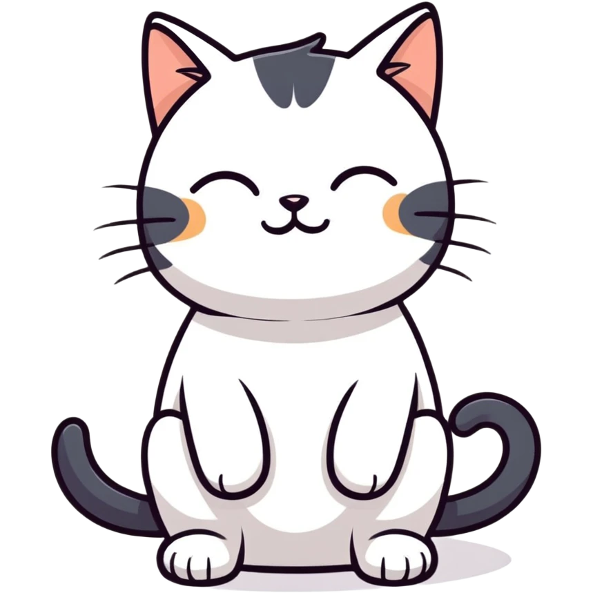 Praying cat emoji