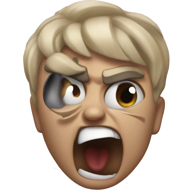 Screaming onomatopoeia emoji