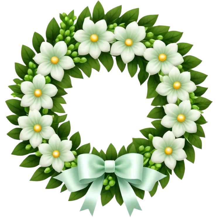 funeral wreath with ribbon emoji
