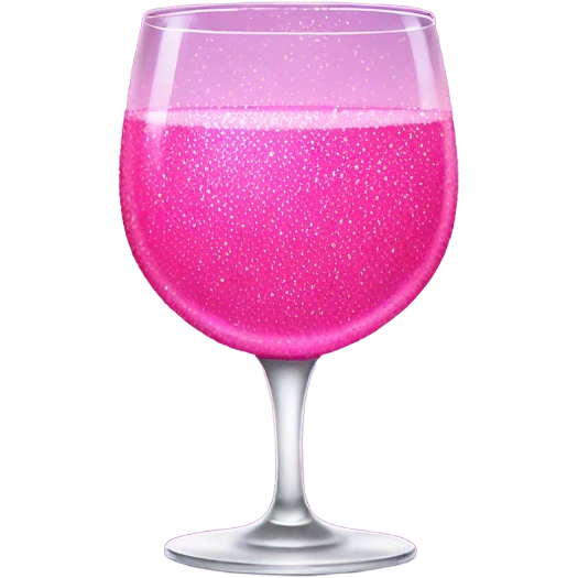 Pink shot of alcohol with glitter  emoji