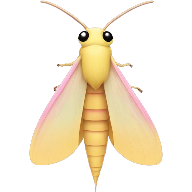 Simple Rosy maple moth emoji