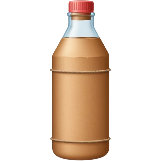 kraft paper in Bottle emoji