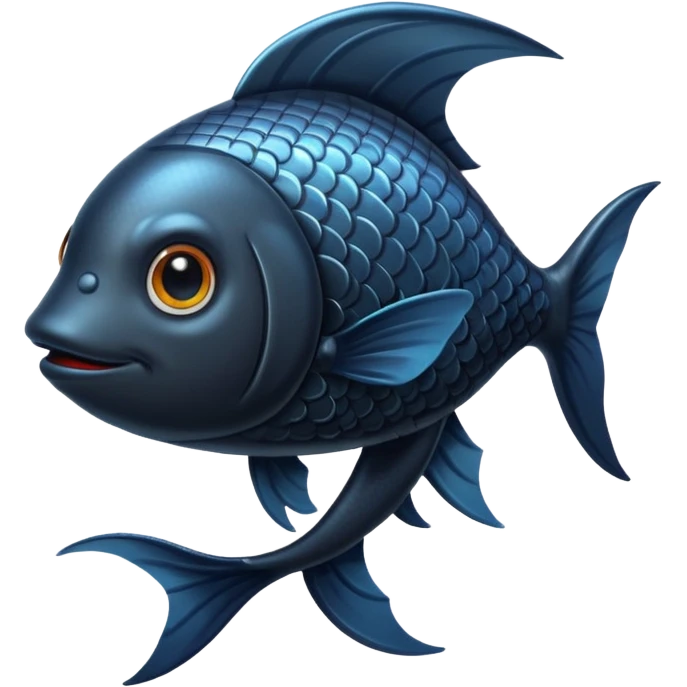Hero Black Fish emoji