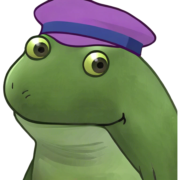 Purple bufo emoji
