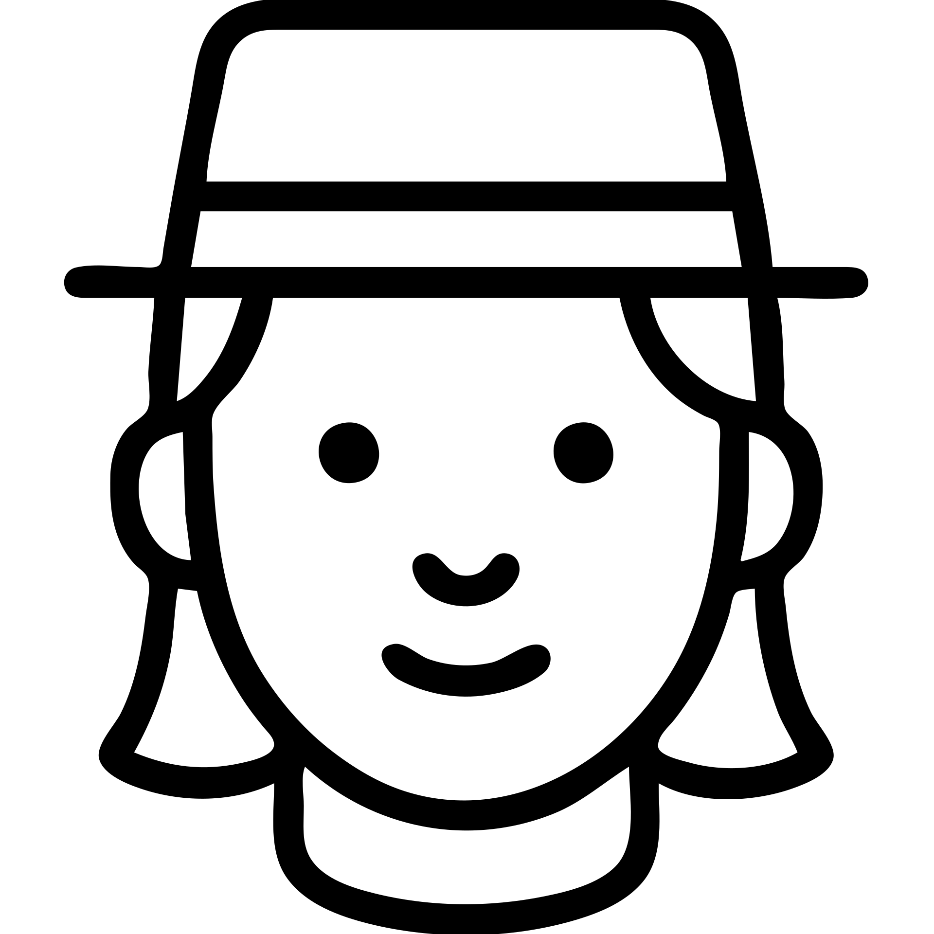 male face with a black hat and long side bangs, outlined icon emoji
