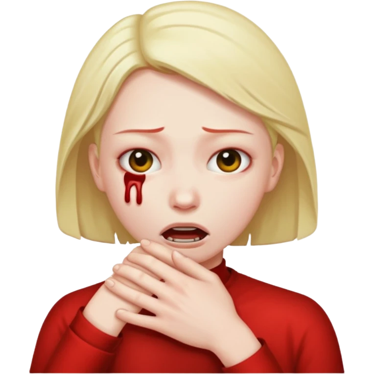 Person strangling  themself emoji