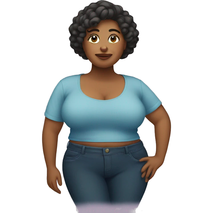 Mujer gorda emoji