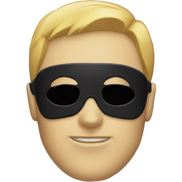 Black mask  emoji