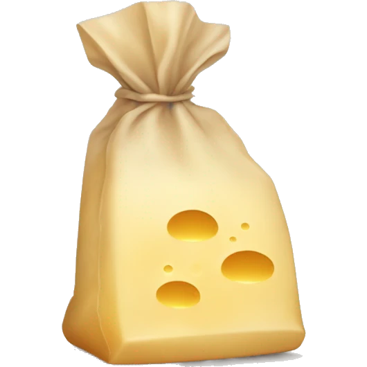 Parmesan cheese in a bag emoji