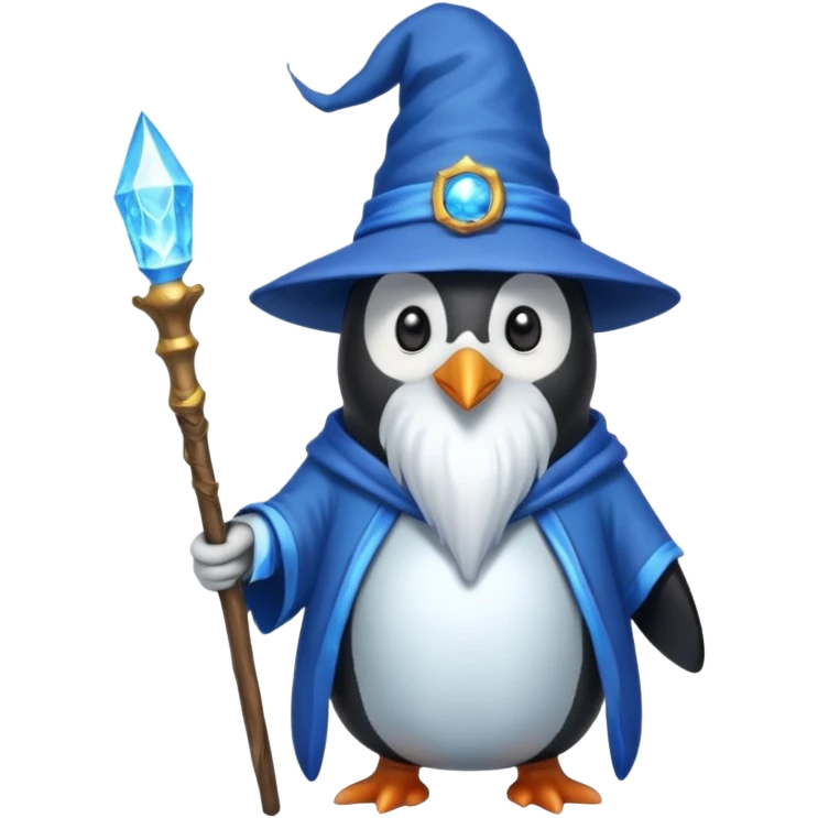 Penguin Wizard emoji