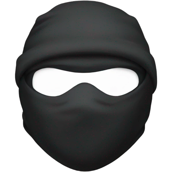 ninja wearing ski mask with a pew pew emoji