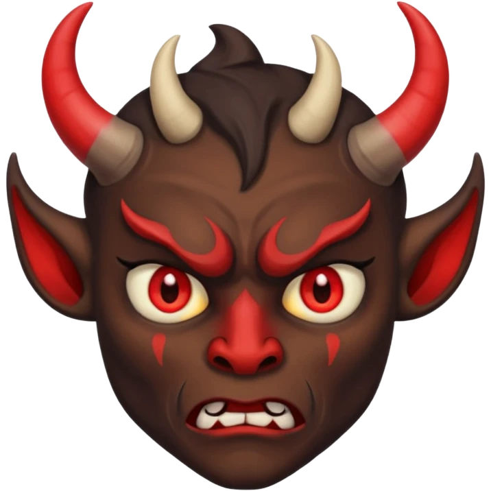 very sad and scared demon memoji emoji