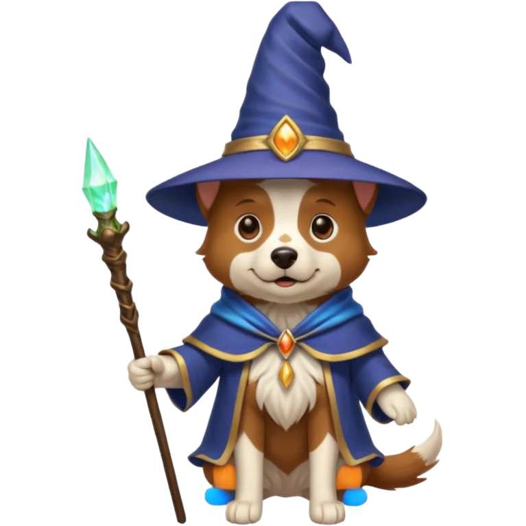 Dog wizard emoji