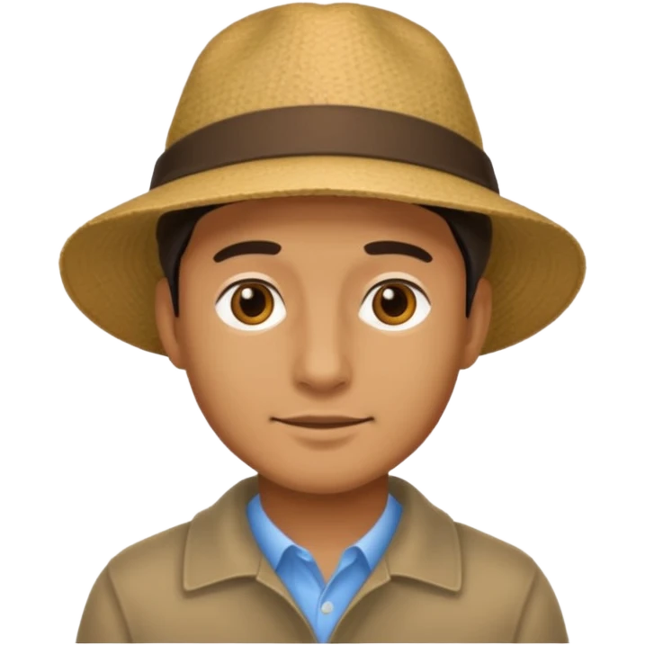 man wearing hat emoji
