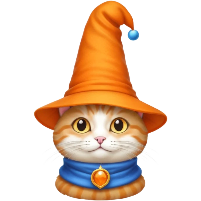 Cat in a magic hat emoji