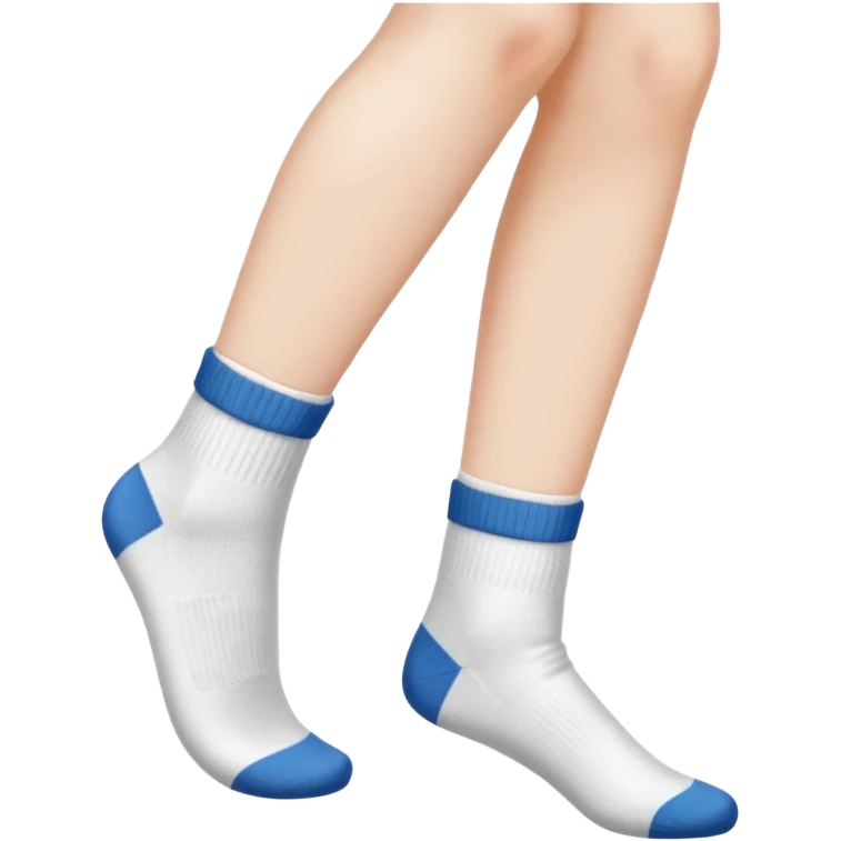 Fille montrant ses pieds emoji