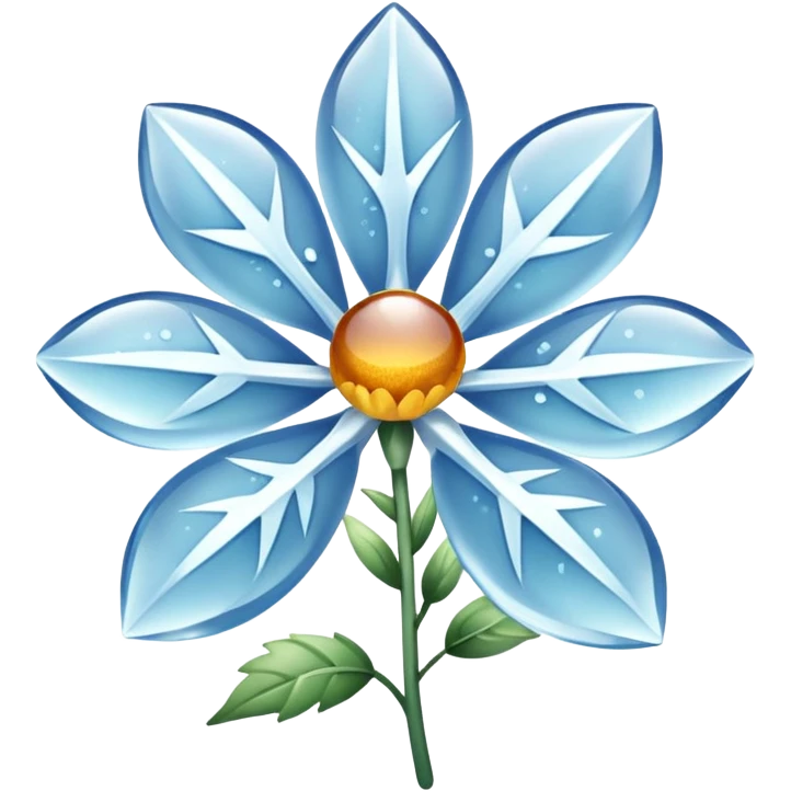 Frozen flower emoji