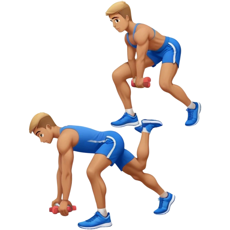 glute-bridges-exercise guy with blue shorts  emoji