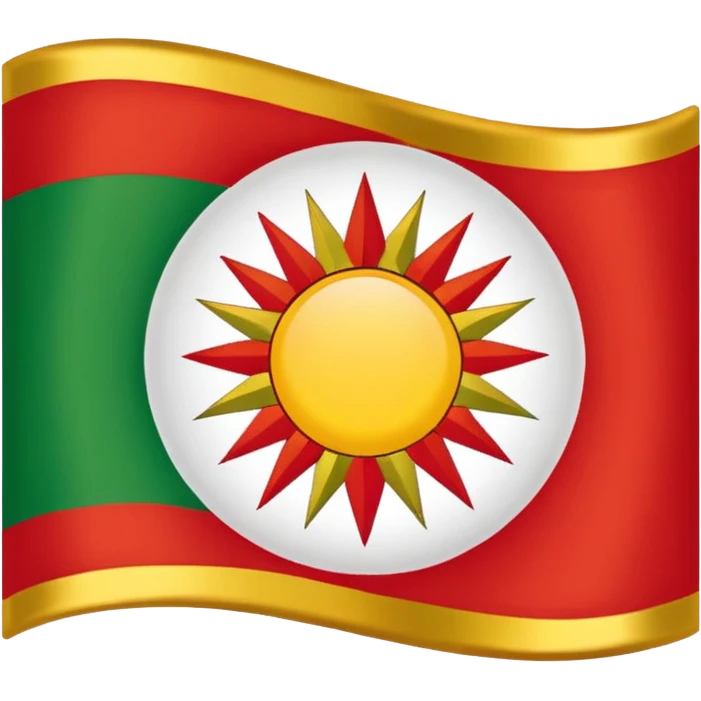 Make original kurdstan flag emoji