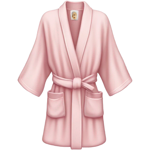 Soft pink robe emoji