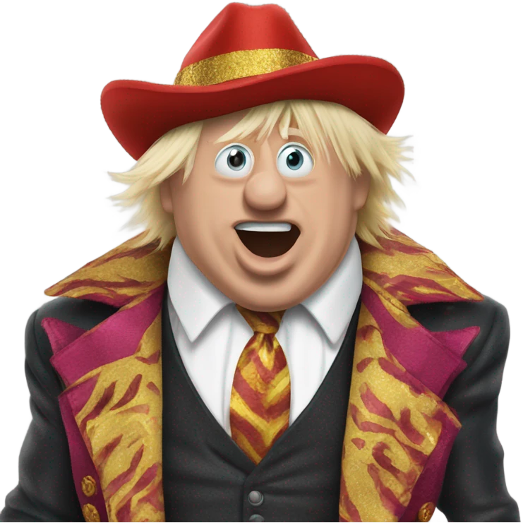 Boris Johnson gay and camp emoji