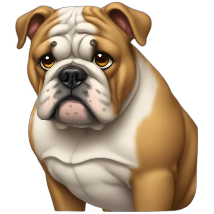 sad british bulldog emoji