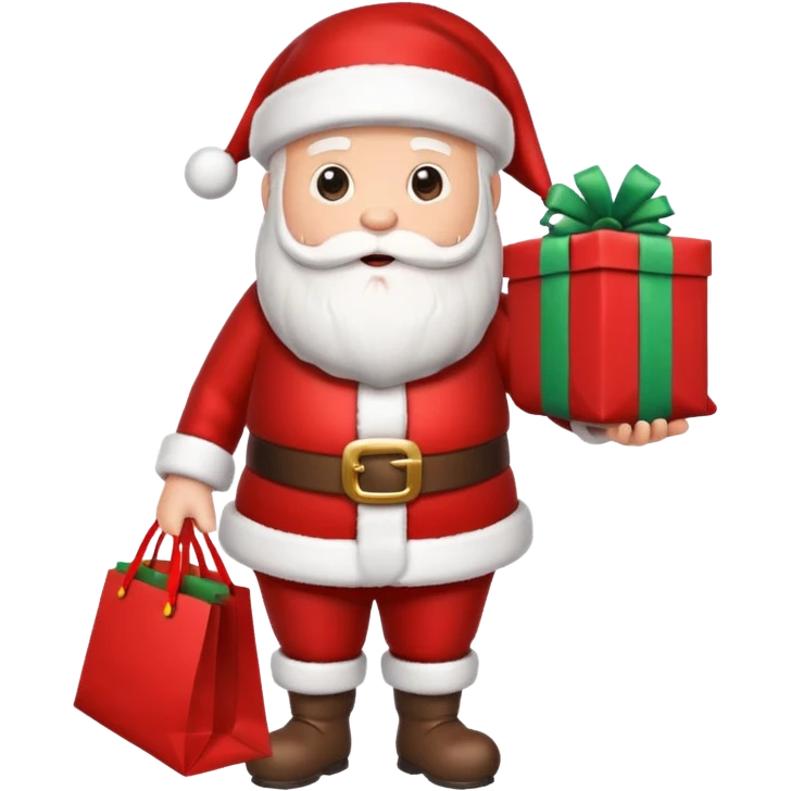 Santa Claus gift bag emoji