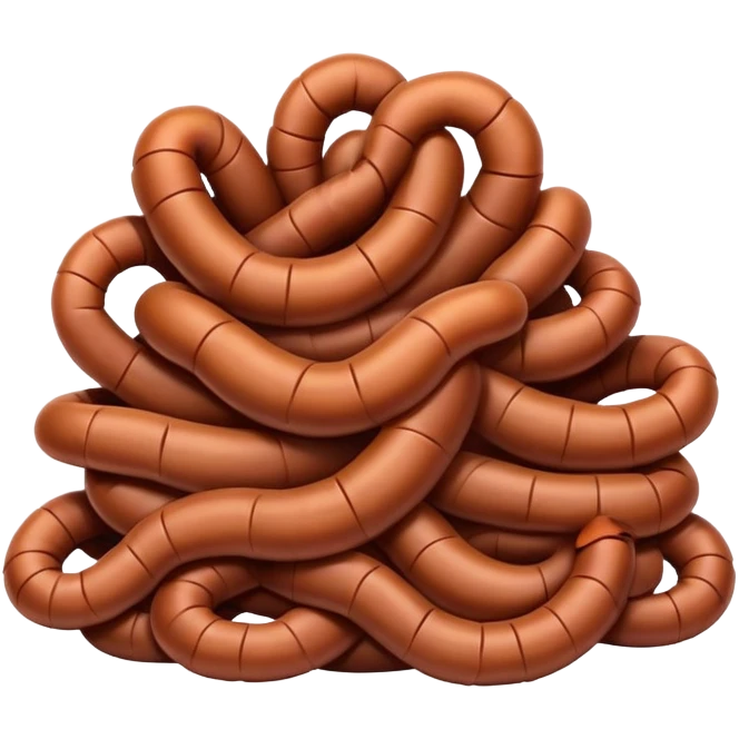 Pile of worms emoji