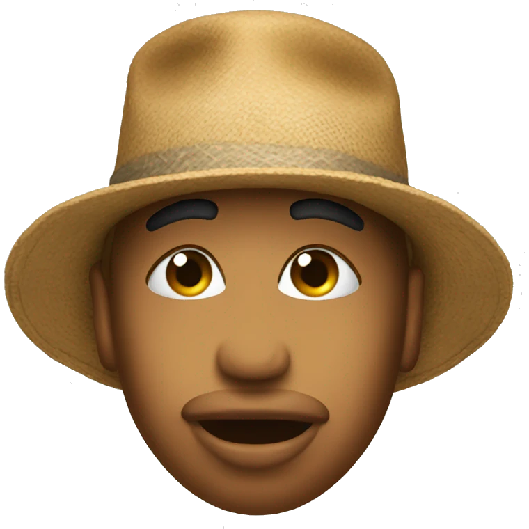 Kiss with hat emoji