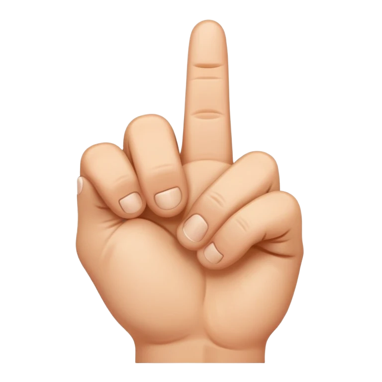 Middle finger  emoji
