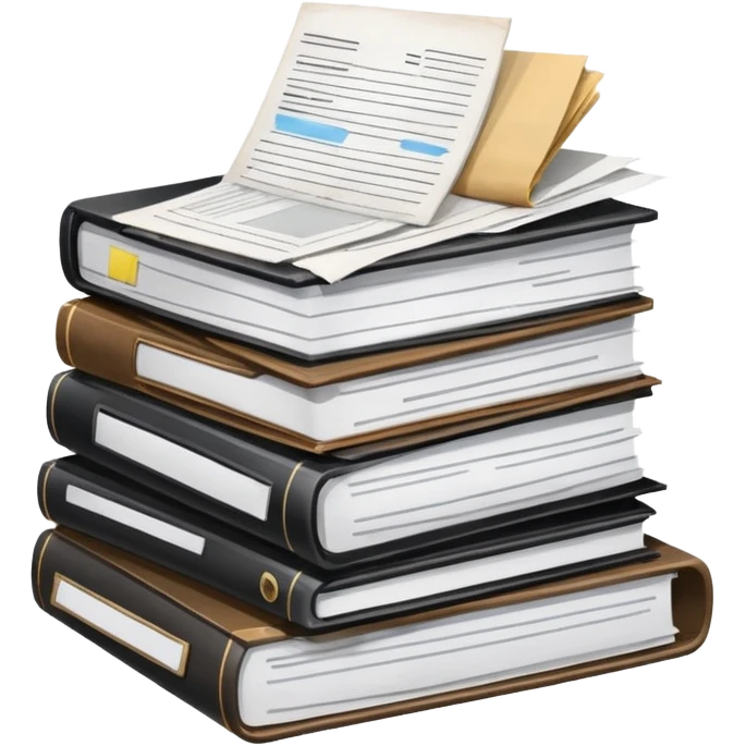 Pile of paperwork emoji