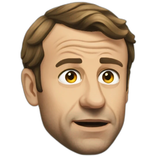 Macron wrinkles emoji