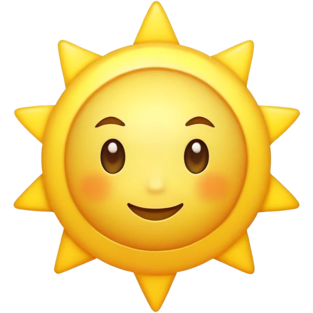 Sun as a star emoji