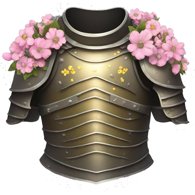 torso armor covered in flowers emoji