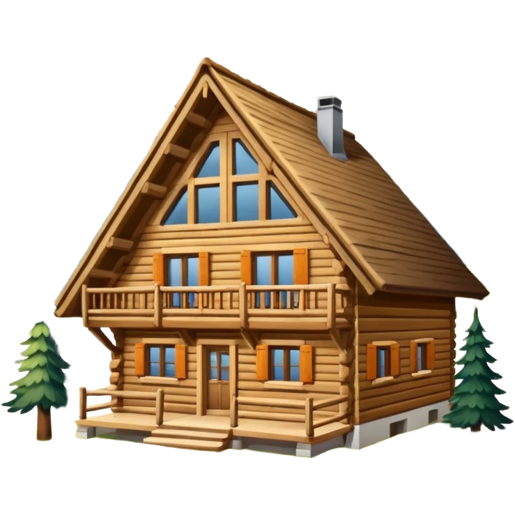 chalet de montagne dans les alpes emoji