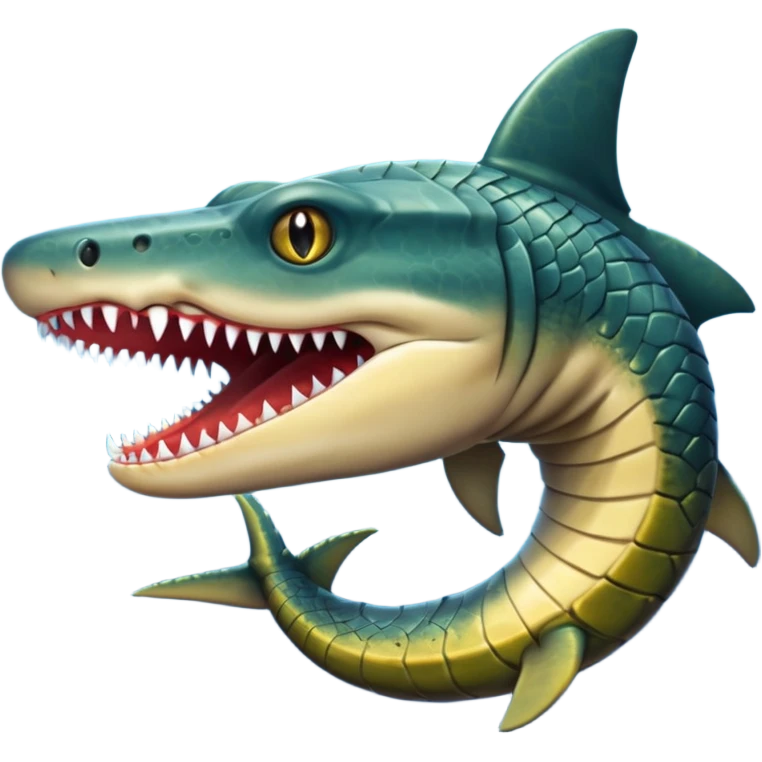 Shark-snake-eel-crocodile-fusion-hybrid emoji