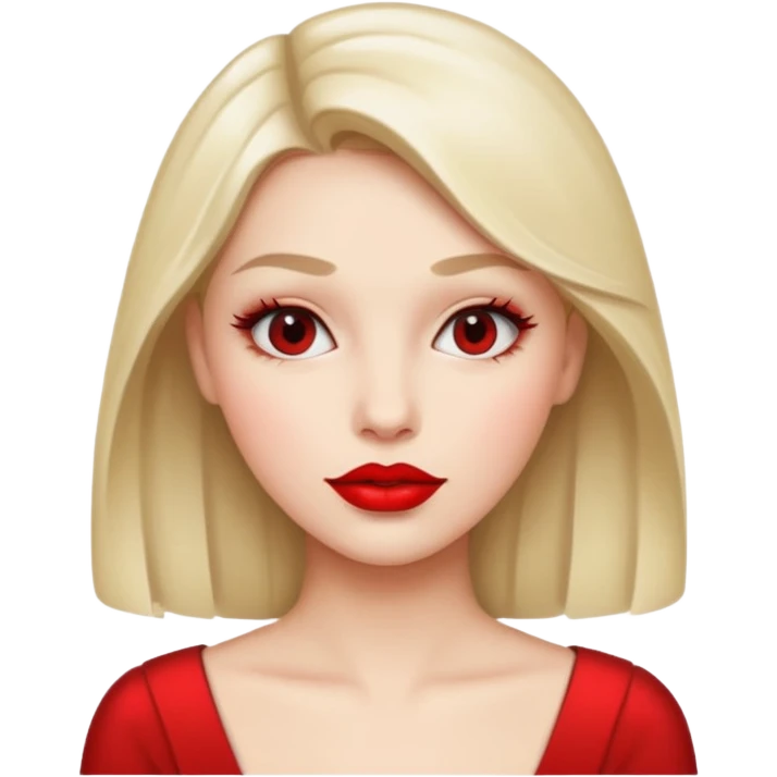 Lipstick on girl emoji