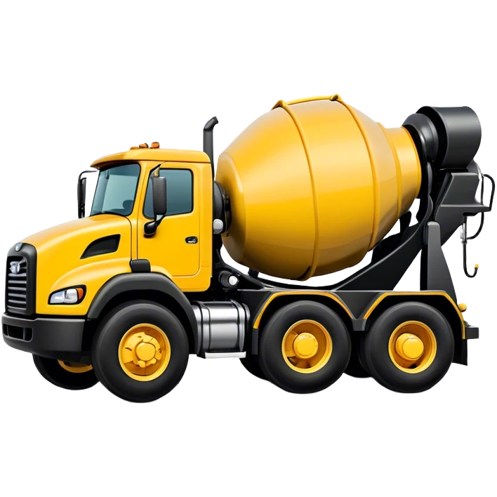 Cement Mixer - Mack Granite (Model Year: 2022) (Iconic colour: Yellow and black) emoji