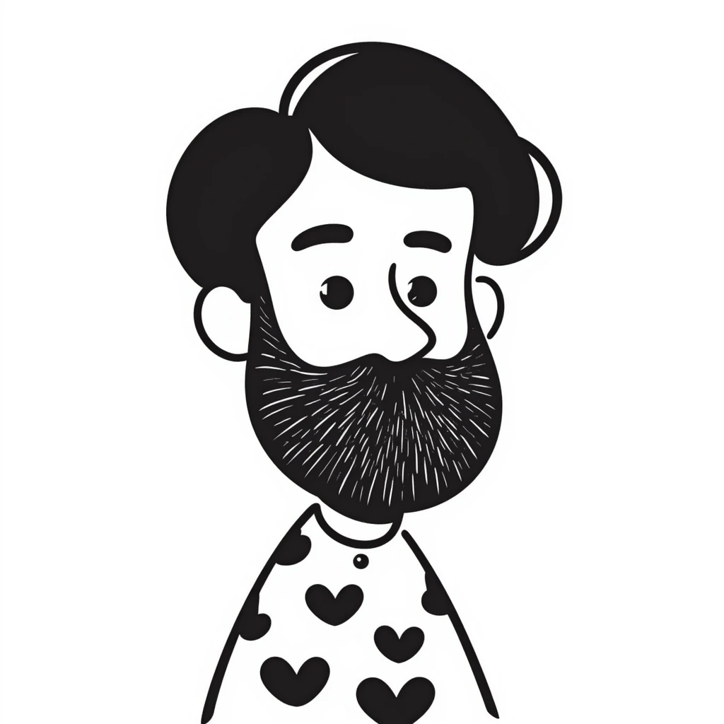 woman with a beard emoji