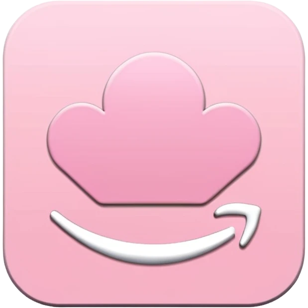 amazon prime video aesthetic logo in pastel pink emoji