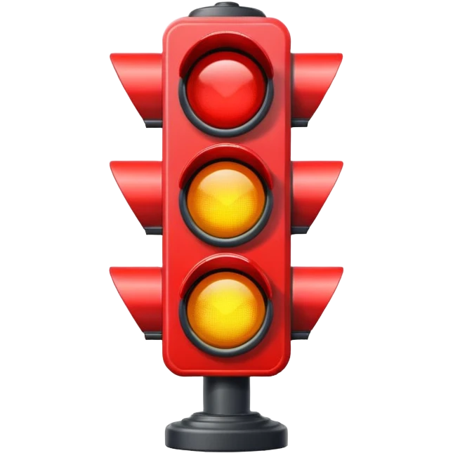 a Red Traffic Light  emoji