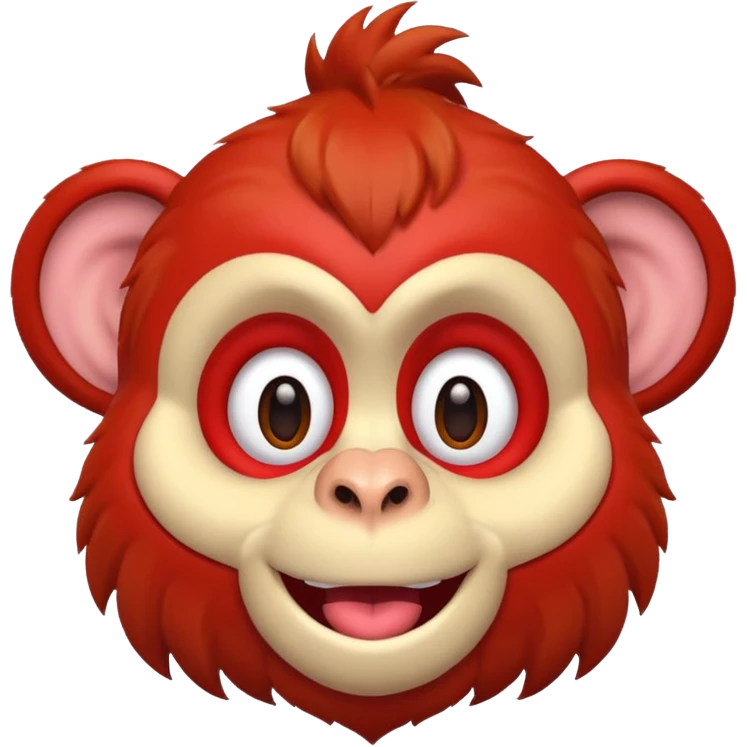 red circus monkey emoji